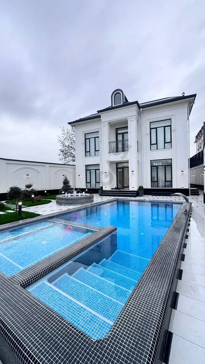 Дом мечты в Sayram Village | 5.8 соток | бассейн - сауна | спортзал | 450 кв.м | 5 спален | 2 паркинга - Cover Photo