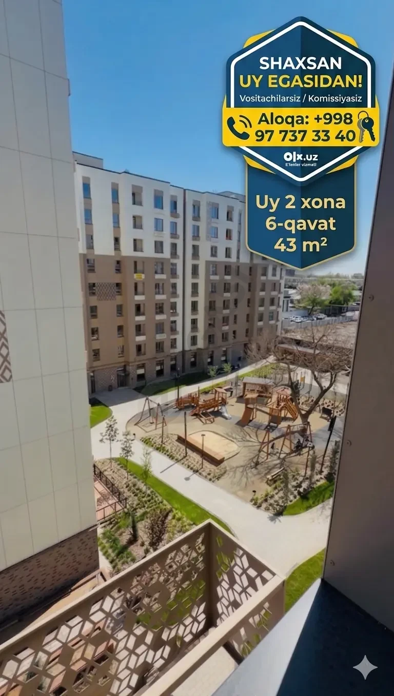 Bi NRG Sado | 2 xona | 43 m² | 6-qavat - Cover Photo