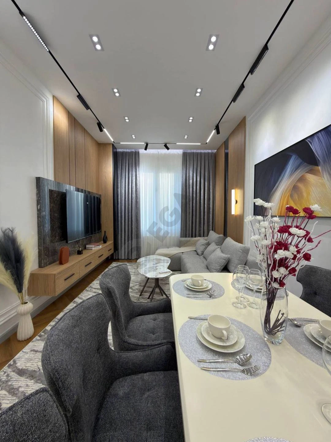 Новостройка ЖК Sayram Avenue 2 комнатная 2 этаж, 55м2.Авторский проект - Cover Photo