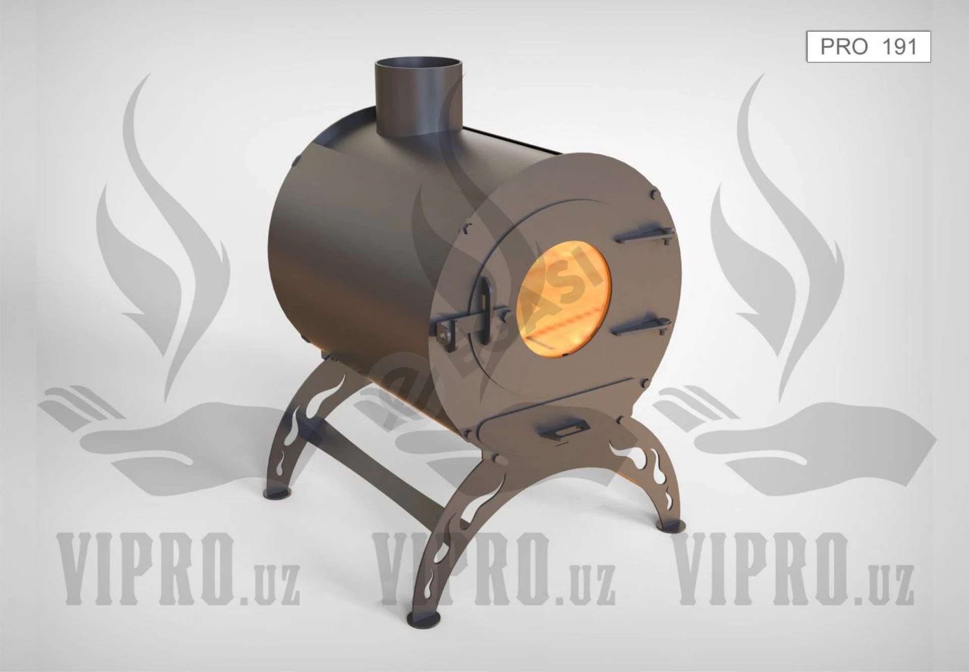 Печь для обогрева PRO-191,печь на дровах и угле,отопление,обогрев - Cover Photo