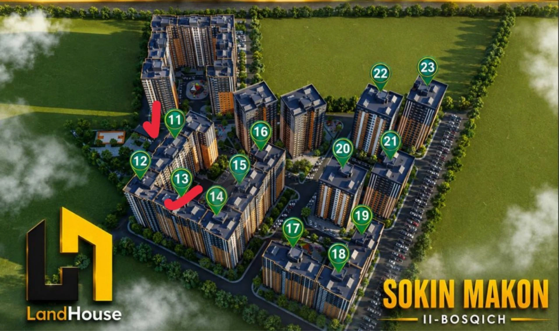 Sokin Makon 1 xona 7 etaj 42 kvadrat uylar - Cover Photo