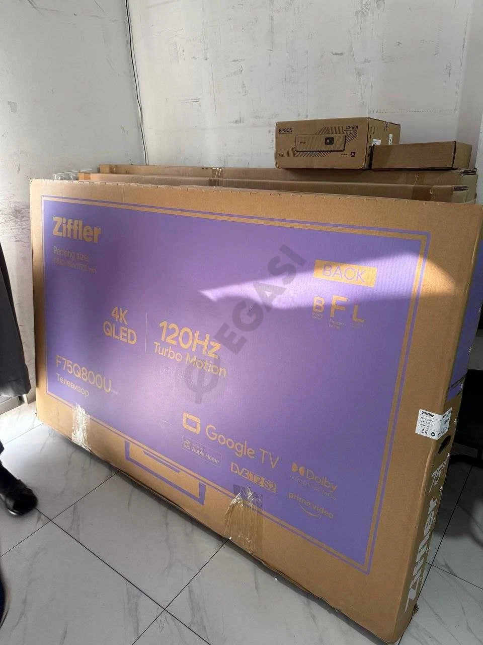 Телевизор ZIFFLER 75 4K QLED 120hz Google TV (2025 новинки) + доставка - Cover Photo