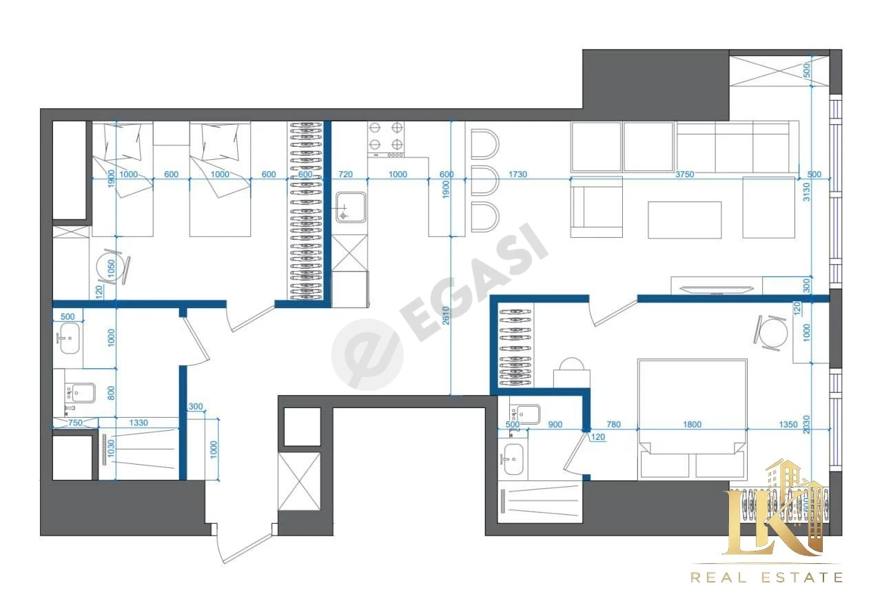3-комнатная квартира Nest One Tashkent City - Cover Photo