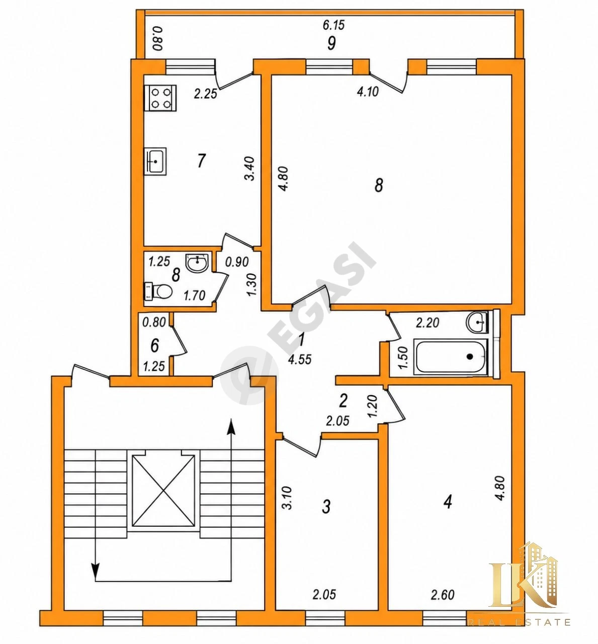 3-комнатная квартира, Яшнабадский район, 71,20 м² - Cover Photo