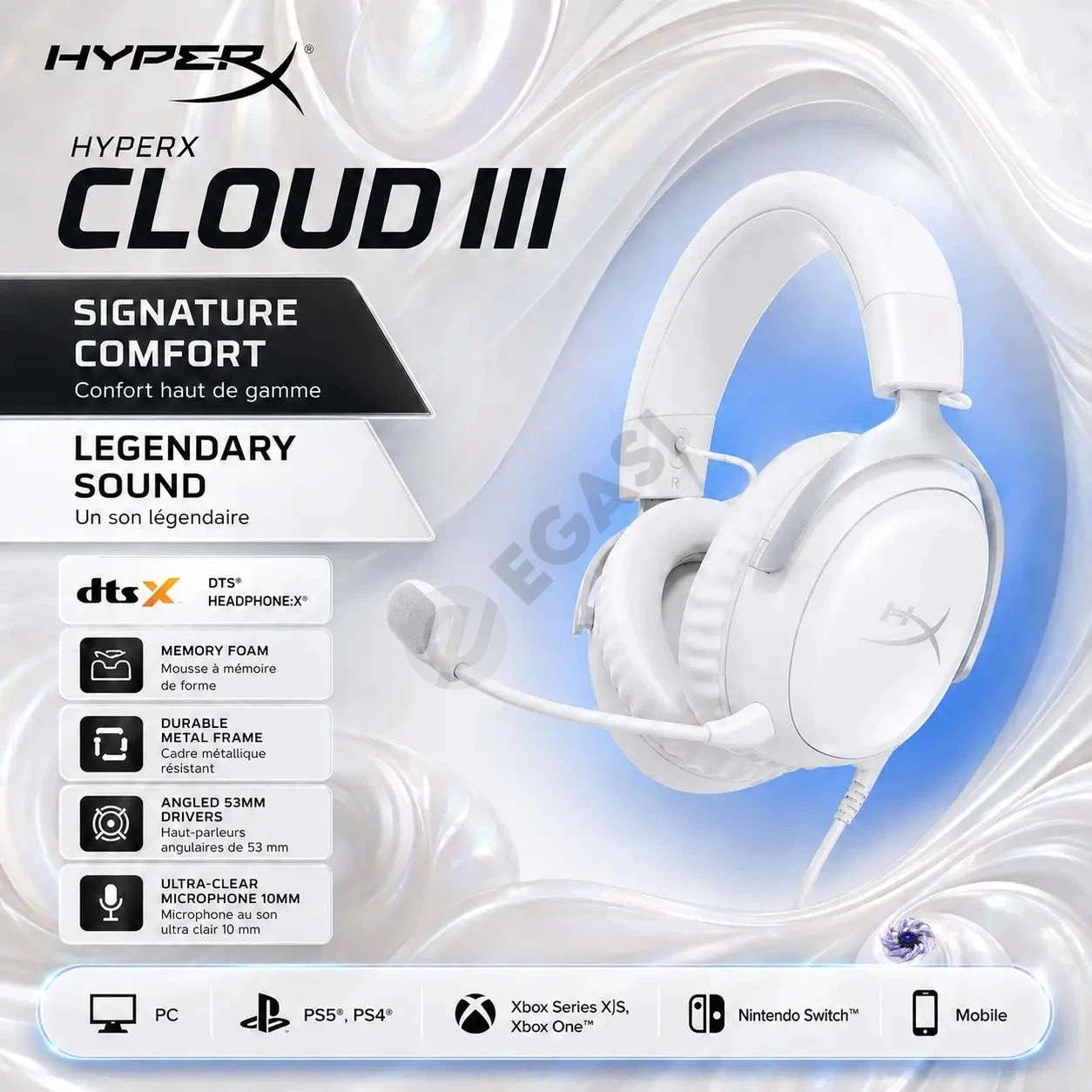 Оригинал! Hyperx Cloud 3 Wired Проводные Наушники - Cover Photo