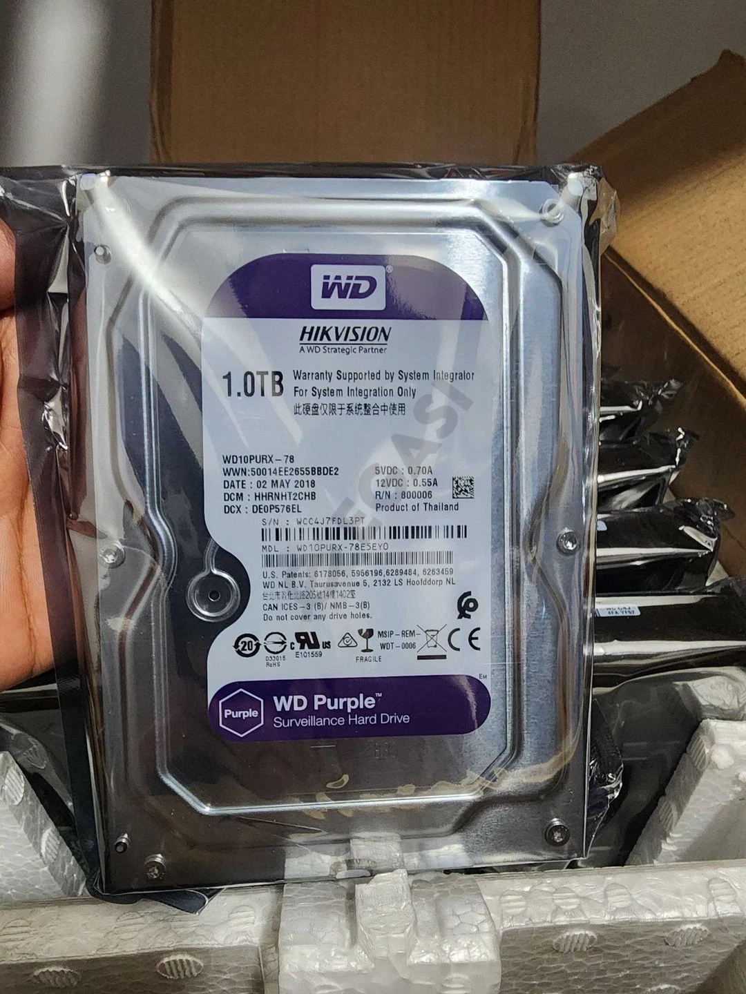 Жёсткий диск WD PURPLE HDD 1 ТБ - Cover Photo