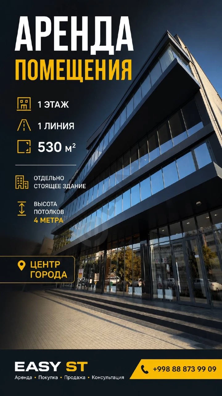 Помещение 530м2 под шоу-рум, авто-салон, ресторан - Cover Photo