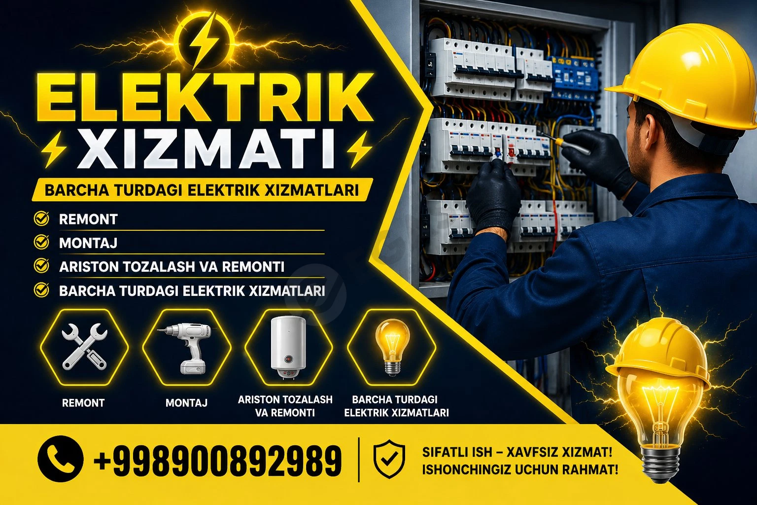 Elektrik xizmati - Cover Photo