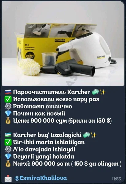 пароочиститель karcher - Cover Photo