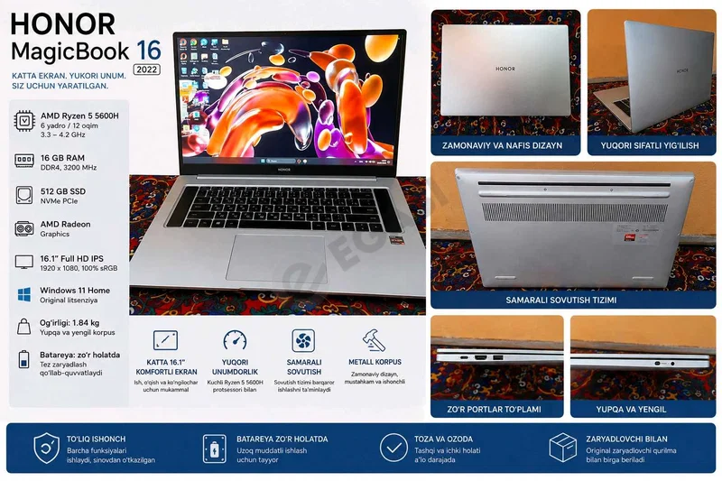 HONOR MAGICBOOK 16 2022 - Cover Photo