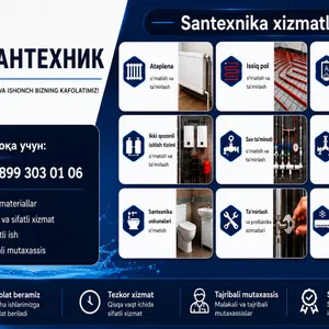 Santexnika xizmatlari. Konditsioner ustanovka